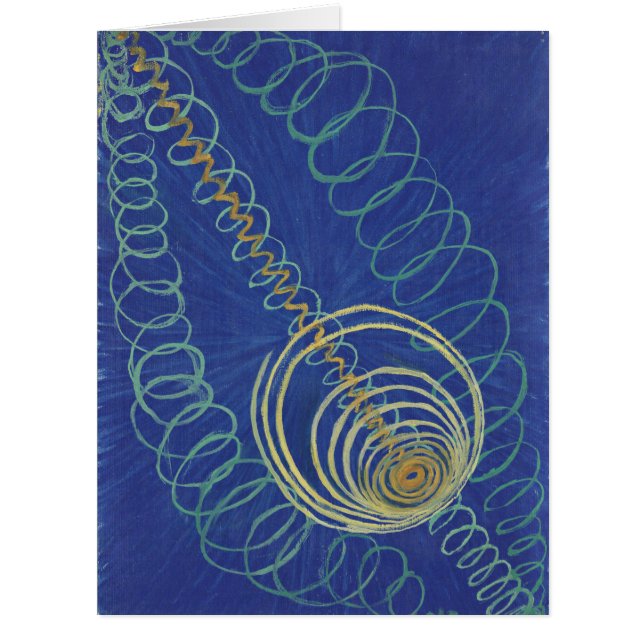 Cartão Hilma Af Klint, Primordial Chaos No16 Abstrato Art (Frente)