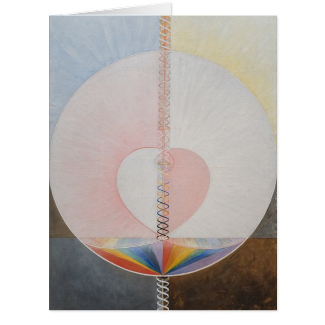 Cartão Hilma Af Klint, The Dove No.25, Abstrato Art (Frente)