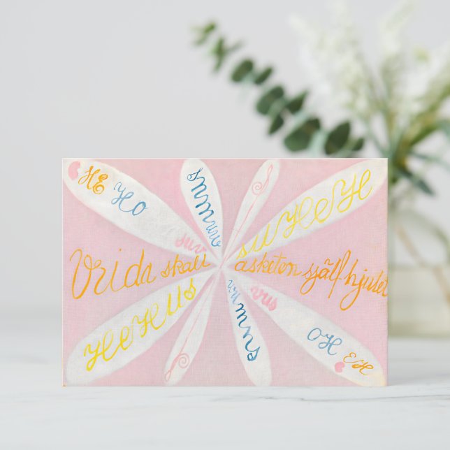 Cartão Hilma af Klint - The Eros Series, nr 5 (Em pé/Frente)