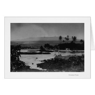 Cartão Hilo, Havaí - Vista da fotografia da cidade
