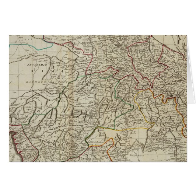 Cartão Hindoostano norte (Frente Horizontal)