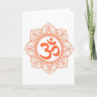 CARTÃO HINDU - SÍMBOLOS DE BUDDHA OM,OHM