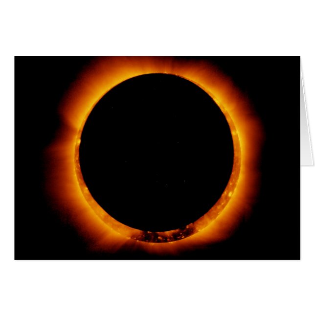 Cartão Hinode observa um eclipse solar anual (Frente Horizontal)