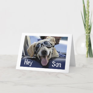 CARTÃO HIP DOG SAYS "HEY SON HAVE A COOL *FATHER'S DAY*