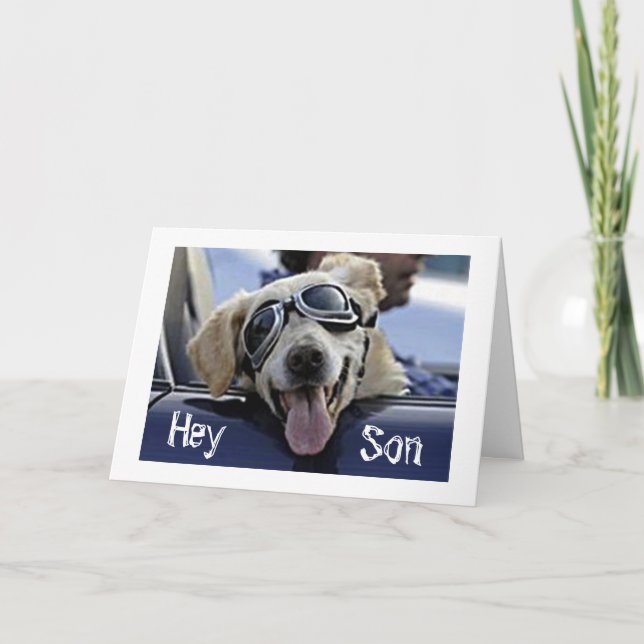 CARTÃO HIP DOG SAYS "HEY SON HAVE A COOL *FATHER'S DAY* (Frente)