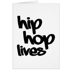 Cartão Hip Hop Lives