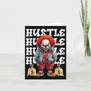 Cartão Hip Hop Palhaço Assustador Negócios Dinheiro Urbyn
