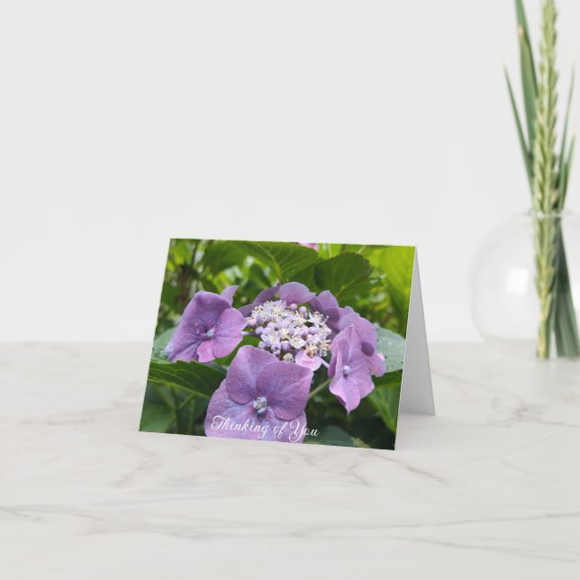 Cartão Hipóteses Roxas Pensando em Você (Frente)