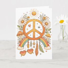 Cartão Hippie Bohemian Vibes Blank Art Card