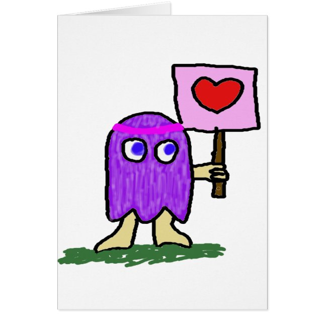 Cartão Hippie Dippy Love (Frente)