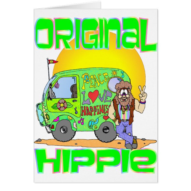 Cartão Hippie Original (Frente)