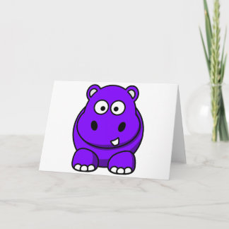 Cartão Hippo Purple