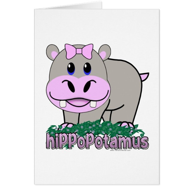 Cartão Hippopotamus (Frente)