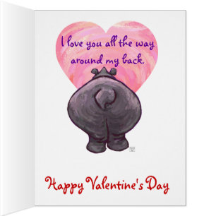 Cartão Hippopotamus Be Mine