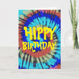 Cartão Hippy Birthday