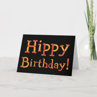 Cartão Hippy Birthday Card