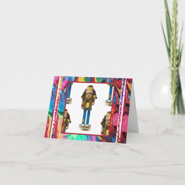 Cartão Hippy Nutcracker Note Card (Frente)