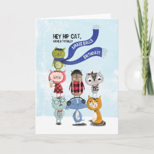 Cartão Hipster Birthday