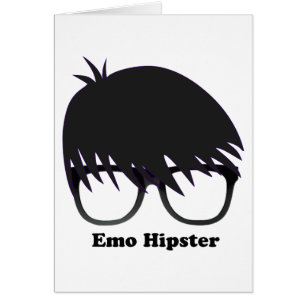 Cartão Hipster de Emo