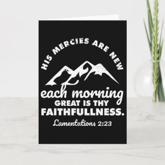Cartão His Mercies Are New Every Morning Lamentations Bib