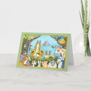 CARTÃO HISS N' FITZ CATES E MENAGÉRIOS DE AMIGOS, ENGRAÇA