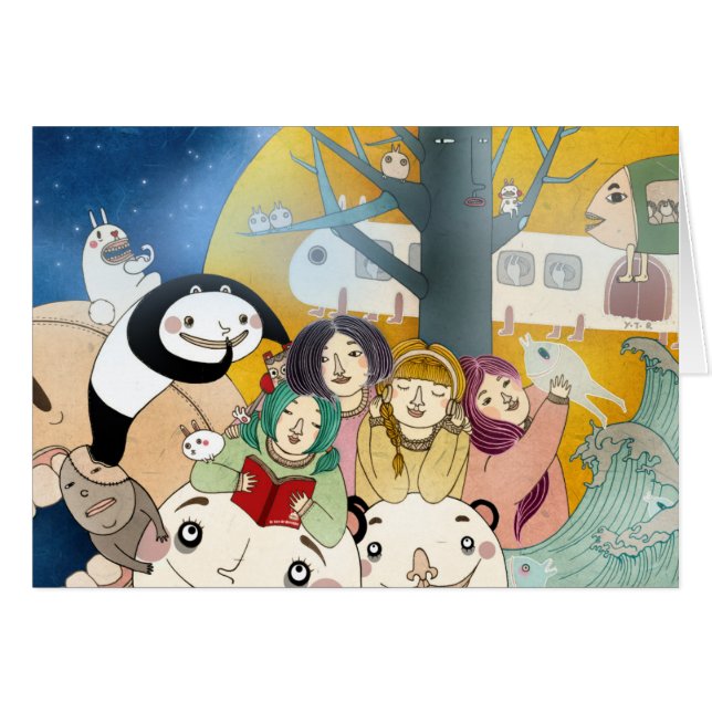 Cartão História 2013 do tempo da cama (Frente Horizontal)