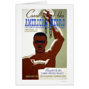 Cartão História americana do negro WPA 1940
