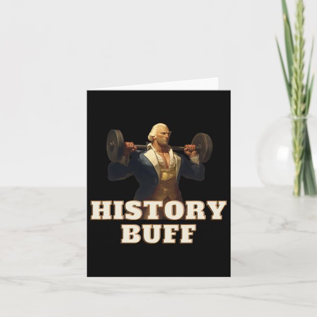 Cartão História Buff George Washington 4° De Julho (Frente)
