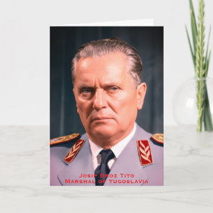 Cartão História da Iugoslávia do Marechal Tito da RSFI, N