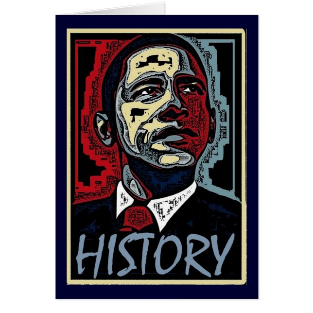 Cartão História de Obama (Frente)