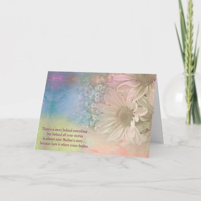 Cartão História do dia de as mães (Frente)