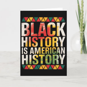 Cartão História do Mês Negro É História Americana