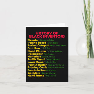 Cartão História Dos Inventores Negros História Negra Mês 