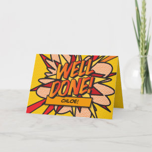 Cartão História em Quadrinhos Personalizada Pop Art MUITO