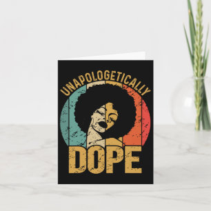 Cartão História Indesculpável de Negra Drogada Mês Africa