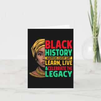 Cartão História Negra Acontece Todos Os Dias História Neg