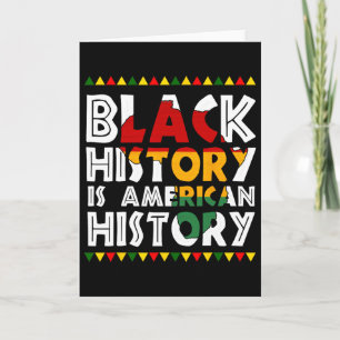 Cartão História Negra É História Americana Patriótica Áfr