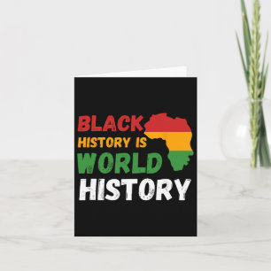 Cartão História Negra É História Mundial Mês América Afri