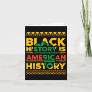 Cartão História Negra É História Negra Americana