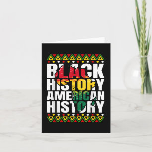 Cartão História Negra Herança Mês Cultura Americana Afric