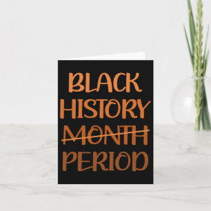 Cartão História Negra Mês de Mulheres Africanas Americana