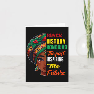 Cartão História Negra Mês Honrando o Futuro Inspirador Pa
