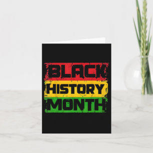 Cartão História Negra Mês Orgulhoso Eu Sou História Negra