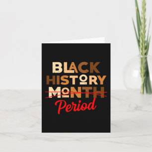 Cartão História Negra Período Melanin 19 Homens