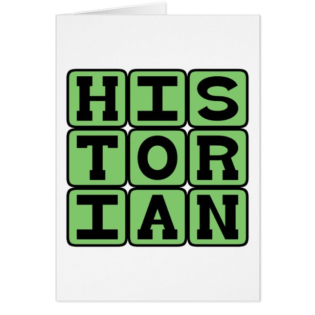 Cartão Historiador, Guardião da História (Frente)