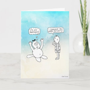 Cartão Histórias em quadrinhos de cavernas: É o meu anive