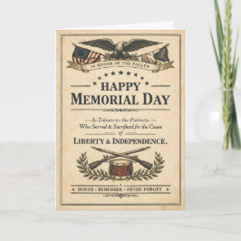 Cartão Historic Americana Proclamation Memorial Day