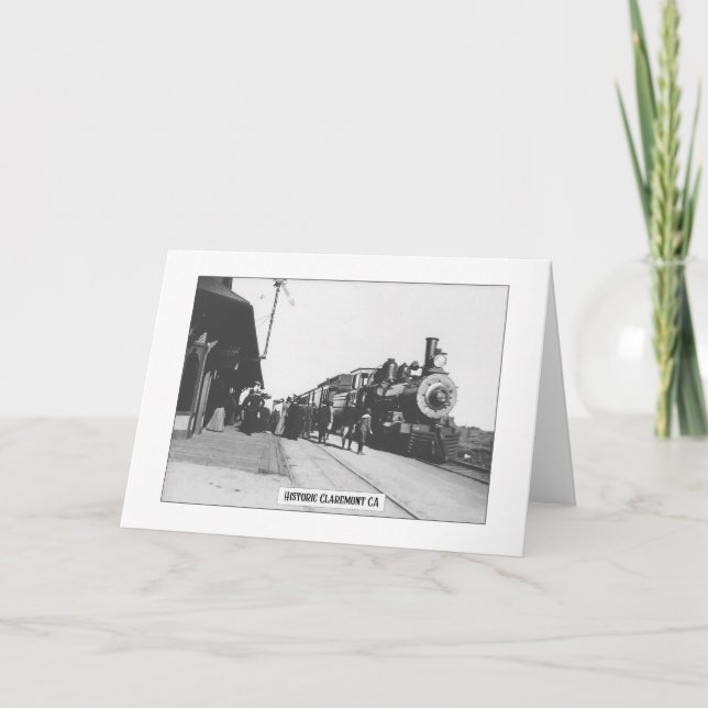 Cartão Historic Claremont - Folheto de Saudação (Frente)