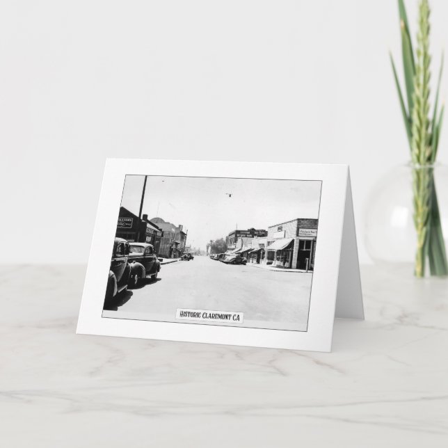 Cartão Historic Claremont - Folheto de Saudação (Frente)