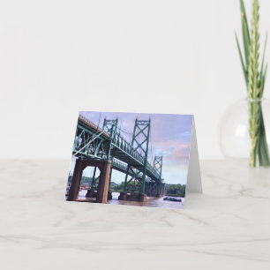 Cartão Historic Iowa-Illinois Memorial Bridge Note Card